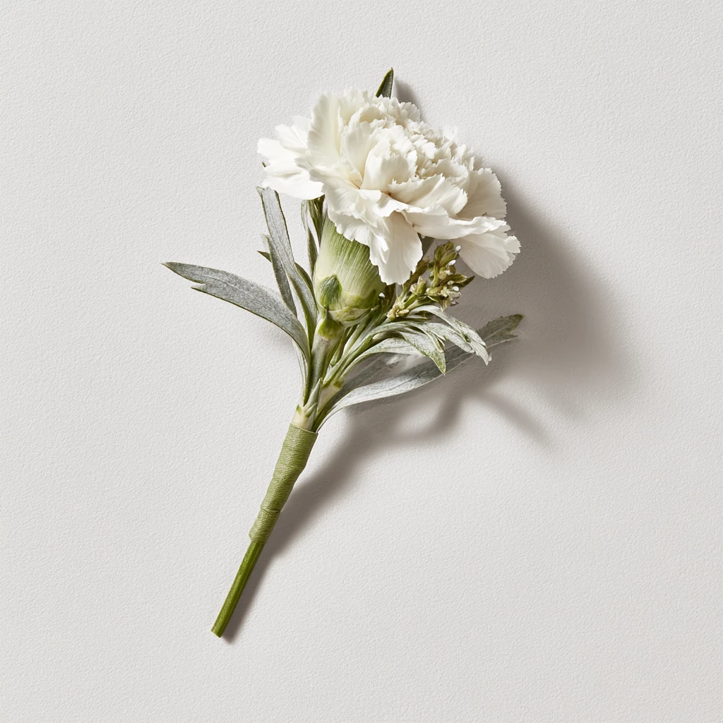 Boutonnière — knapphullsblomst i jakkeslag til formelle anledninger