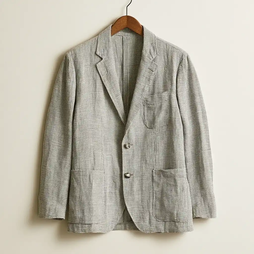 Lin-blazer — Houndstooth